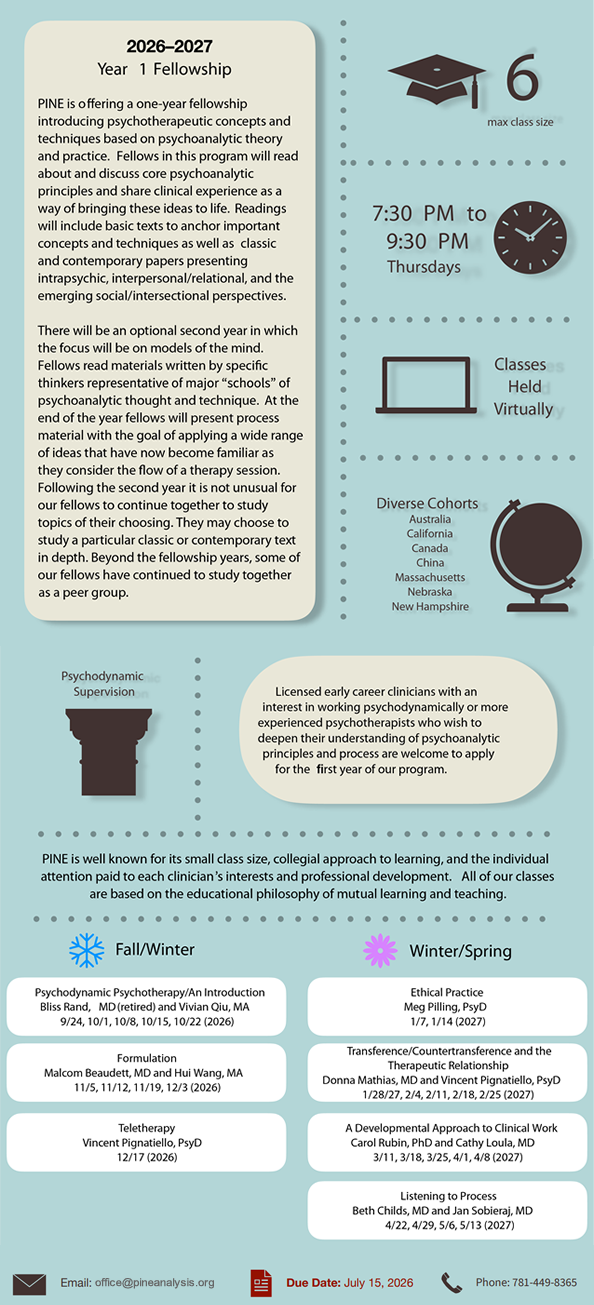 Pyschodynamic Psychotherapy Fellowship Year 1 2026-2027